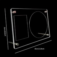 Support de présentation de CD en acrylique transparent personnalisé |   Support de rangement transparent pour CD, albums et collections musicales