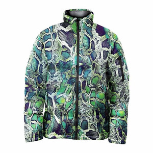 Venta al por mayor de encargo de los hombres burbuja Puffer chaqueta sublimación impresa chaqueta de invierno con capucha gruesa cálida Casual ropa de moda - Product Image 4