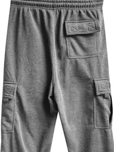 Pantalones sueltos informales de algodón 100% de alta calidad para hombre, ropa de calle de gran tamaño con diseño Cargo con múltiples bolsillos - Product Image 3