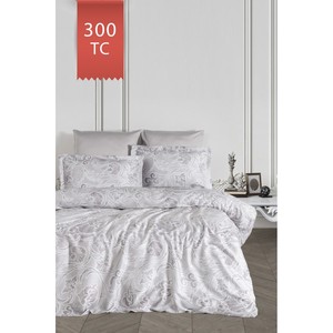 Varol Royal Luxury Floral Satin Duvet Cover <b>Set</b> 300TC Available in King and Twin Sizes Single <b>Comforter</b> - Product Image 4