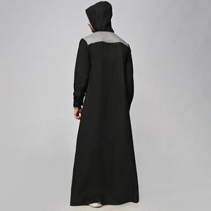 Hooded Thobe / Thawb Men Latest Design Thobe Custom made Men Jubbah Stylish Muslim Clothing Thobes Arabic High quality men jubah - Product Image 2