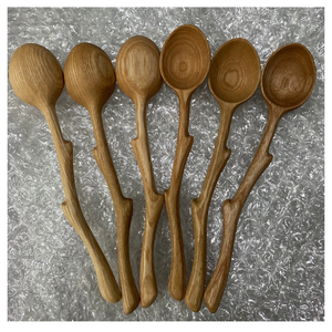 ช้อนไม้ทำด้วยมือจากเวียดนามพิมพ์โลโก้วัสดุเชิงนิเวศมีทุกขนาด - Product Image 5