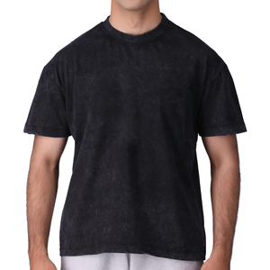 เสื้อยืดวินเทจแบบกรดซักได้ขนาดพิเศษทำจากวัสดุคุณภาพดี - Product Image 3