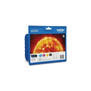 Juego de cartuchos de impresora Sun negro/cian/magenta/amarillo multipack LC980VALBP - Product Image 1