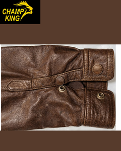 Chaqueta de Cuero Estilo Bomber Hecha a Mano para Hombre, Cuero Vacuno y de Oveja de Primera Calidad, Ajuste Personalizado, Múltiples Colores - Product Image 4