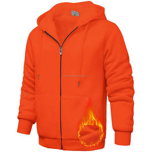 Sweat-shirt à capuche unisexe de haute qualité, lourd, épais, à capuche, personnalisable avec logo, sweat-shirt uni pour hommes - Product Image 1