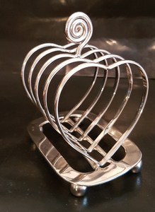 Soporte de estante para tostadas de rebanada de plata de nuevo diseño para desayuno, piezas de pan, accesorios de cocina, almacenamiento en el hogar y organización, estante para tostadas - Product Image 3