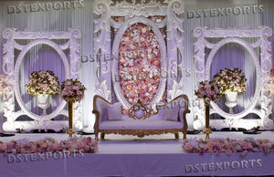 Decoración de Escenario con Temática de Boda India de Lujo, Decoración de Escenario para Bodas Musulmanas, Decoración de Escenario para Recepciones en el Reino Unido - Product Image 2