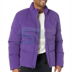 Chaqueta acolchada ajustada para hombre, chaqueta de invierno con burbujas por sublimación, hecha a medida con logotipo bordado de Jacquard, lona cálida con estilo - Product Image 6