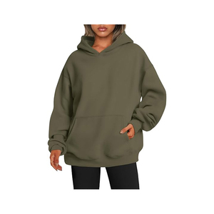 Premium Quality New Arrival 2025 Custom Logo Streetwear Women <b>Hoodies</b> <b>Plain</b> Wholesale Price Top Quality - Product Image 3