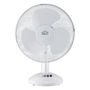 Ventilador de Mesa Inclinable de 3 Aspas VE9040 de 40W y 40cm, Color Blanco - Product Image 1