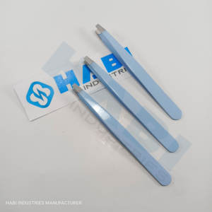 Pinces à épiler professionnelles de haute qualité à pointe inclinée, vente en gros, design féminin, fabricant de pinces à épiler, étiquette privée, outils pour les sourcils - Product Image 5