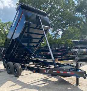 Remorque à benne basculante 7×14 14K, treuil télescopique à 5 étages, boîte à outils Monster, rails, vente en gros propre - Product Image 4