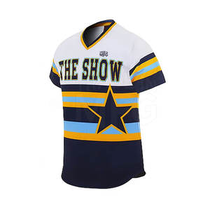 Bajo MOQ Ropa deportiva de tamaño personalizado Transpirable Uniforme de béisbol de secado rápido con mangas cortas disponible para la venta - Product Image 4