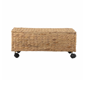 Caja de almacenamiento de jacinto de agua natural multifuncional para el hogar con ruedas organizador de almacenamiento debajo de la cama de Vietnam - Product Image 2