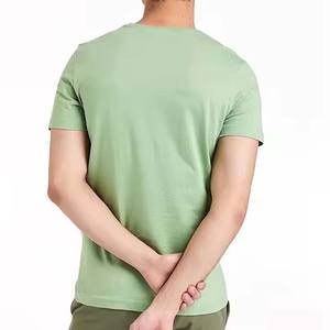 Camisetas de algodón 100% de alta calidad, espacios en blanco con serigrafía Unisex personalizada para hombres, Camiseta de punto Lisa a granel - Product Image 5