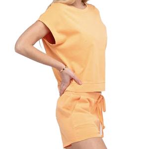 Sweat à capuche skinny et poches Cargo Shorts combinaison combishort deux 2 pièces ensemble femmes vêtements été 2025 femmes costume ensemble personnalisé - Product Image 3