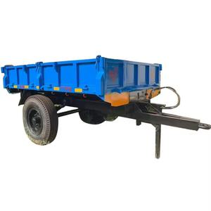 รถดัมพ์ไฮดรอลิกสำหรับใช้ในฟาร์มรถพ่วงเชื่อมโลหะสีเงิน - Product Image 4