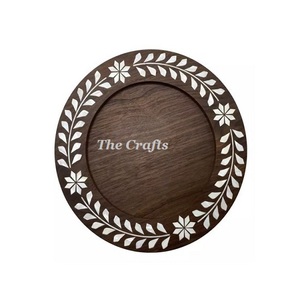 Assiette à chocolat en bois de couleur marron au design attrayant, vaisselle, assiette à chocolat de la plus grande qualité - Product Image 3