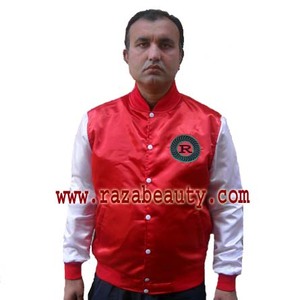 College <b>Blank</b> Embossed Polyester Bulk Wholesale Custom Mens Varsity Baseball Bomber Satin Reversible Breathable Jacket - Product Image 5