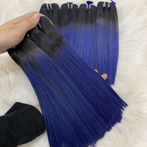 Beauty-extensiones de cabello humano 100% virgen Remy vietnamita, todos los colores, máquina de doble estiramiento, trama - Product Image 4