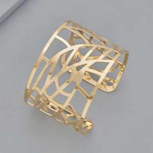 Bracelet en laiton Bracelets de manchette d'ouverture personnalisés Design à la mode Articles de fête Bracelet en laiton à bas prix - Product Image 6