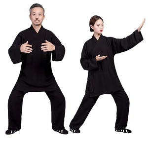 Kimono de Jiu Jitsu Tradicional Estilo Wudang, Túnica de Algodón para Tai Chi, Ropa de Práctica Taoísta, Artes Marciales, Meditación Zen para Niños - Product Image 1
