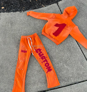 Sweat-shirt d'entraînement en laine unisexe de haute qualité Vêtements de jogging et de sport d'hiver pour hommes Techniques imprimées - Product Image 2