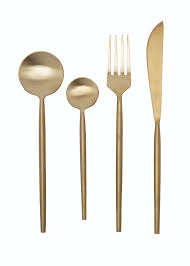 El más nuevo juego de cubiertos dorados para el hogar, Hotel, restaurante, boda, fiesta, cubiertos de Metal, diseños modernos, cucharas, tenedor y cuchillo, juegos de cubiertos - Product Image 3