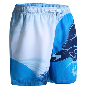 Shorts d'été décontractés pour hommes, personnalisables OEM, respirants, imprimés, à motif uni, 100 % polyester, écologiques, séchage rapide, marque privée - Product Image 4