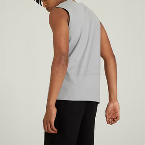 Débardeur tendance pour homme, respirant, écologique, anti-humidité, séchage rapide, polyester/coton, pour la gym, l'exercice, le fitness, les activités de plein air - Product Image 4