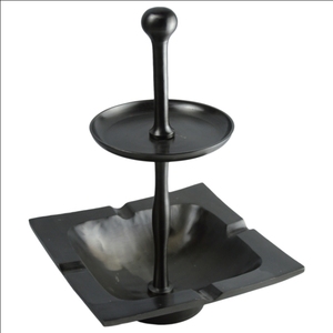 Cendrier en métal avec couvercle pour fumeurs de cigarettes Cendrier créatif de bureau pour décoration de bar de bureau à domicile disponible à prix réduit - Product Image 3