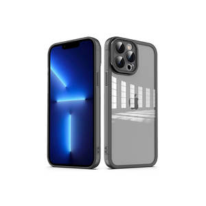 Étui de protection d'appareil photo anti-traces de doigts de qualité supérieure pour iPhone 12 Pro, silicone transparent imprimé UV, PC dur INS 11 Pro - Product Image 1