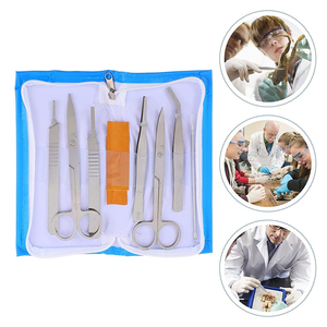 7 pièces Kit de dissection en acier inoxydable ensemble anatomie échantillon biologique biologie enseignement étudiant en médecine ensemble de laboratoire de dissection - Product Image 6