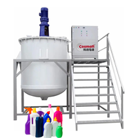 Cuve de mélange chimique en polypropylène anticorrosion avec agitateur motorisé et capacité de broyage pour liquide de blanchiment, haute productivité
