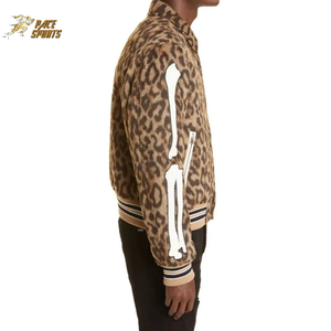 Imprimé boutonné College Outdoor les plus vendus de haute qualité à la mode Premium Design hommes blousons d'aviateur personnalisés - Product Image 4