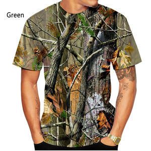 Nouvelle mode d'été 3D camouflage imprimé neutre décontracté à manches courtes T-shirt Sublimation Chemises - Product Image 2