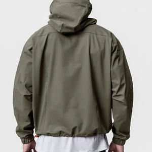 Chaqueta Cortavientos de Moda Tejida en Piel de Oveja con Logotipo Personalizado, para Hombre y Mujer, Larga, para Invierno, Transpirable, Estilo Running - Product Image 3