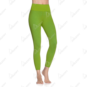 Leggings al por Mayor con Logotipo Personalizado, Pantalones de Yoga para Mujer, Leggings Elásticos de Malla, Cintura Alta, Transpirables, para Hacer Ejercicio - Product Image 2