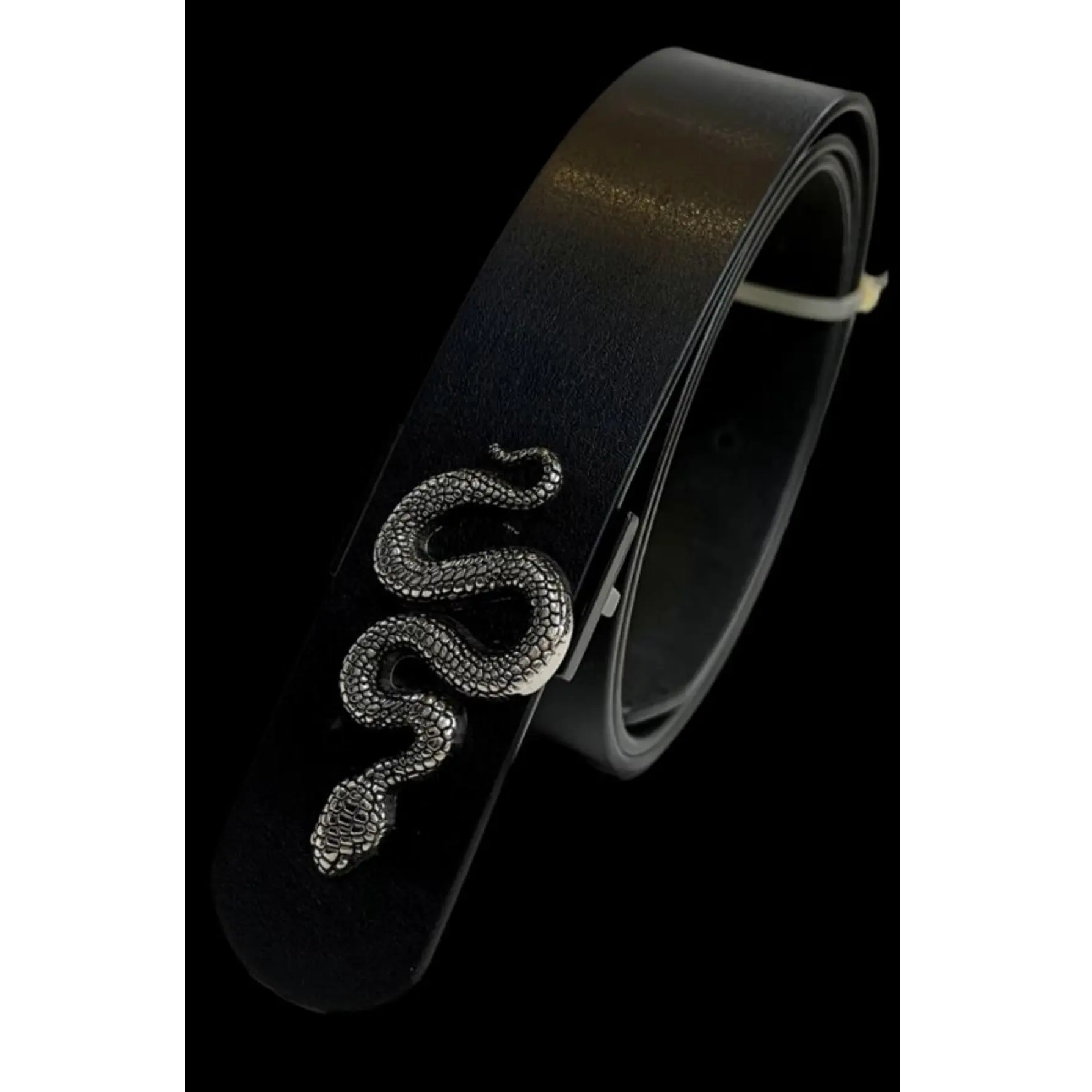silver gun gold luxury western hebilla snake buckle for belt genuine leather belts and accessories