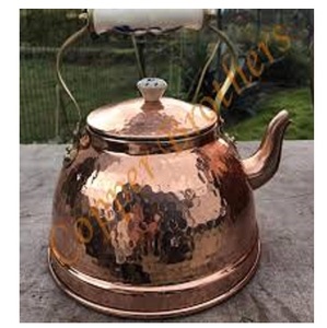 Modern Luxury Polished Copper Kettle with <b>Wooden</b> Handle TQC Brand for Home Kitchen and Restaurant Supplies - Product Image 3