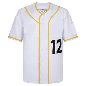 Custom Design Quick Dry Customization Logo Sublimated Baseball Shirts for Plus Size Sports Uniforms with Printed Logo - Product Image 1