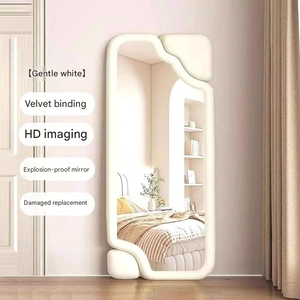 MJ14 specchio a corpo pieno di vento crema di ultima progettazione della fabbrica <span class=keywords><strong>per</strong></span> la camera da letto della ragazza o l'uso del salotto - Product Image 5