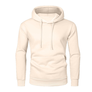 Style de rue personnalisé surdimensionné hommes sweats à capuche blanc uni en vrac hiver hommes sweat pull à capuche - Product Image 1