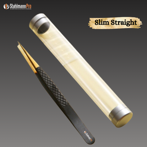 Pinzas para Pestañas Stahlmann Pro Profesionales con Logotipo Personalizado, Agarre de Diamante, Acero Inoxidable, Lisas y Dentadas, Duraderas, para Precisión - Product Image 5