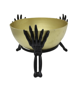 Cuenco redondo de aluminio decorativo para Halloween con soporte de color latón hecho a mano para decoración de mesa hecho a mano - Product Image 6