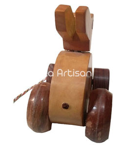 Figurine en bois d'éléphant OSTHEIMER avec selle verte, jouet en bois, animal royal - Product Image 4