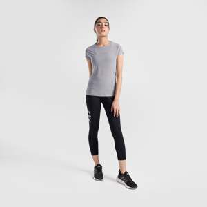 T-shirt Aero Wave gris clair en tissu tricoté avec décoration logo - Product Image 4