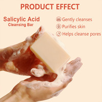 Savon Nettoyant à l'Acide Salicylique, Glycérine, Beurre de Karité et Tensioactifs de Noix de Coco – Nettoyage Doux des Pores – Soin Quotidien Visage et Corps