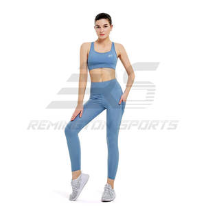 Nuevos conjuntos de 2 piezas de entrenamiento para correr y Yoga para mujer, ropa deportiva, conjuntos de Fitness para gimnasio, pantalones cortos sin costuras y conjuntos de entrenamiento con sujetador para mujer - Product Image 4